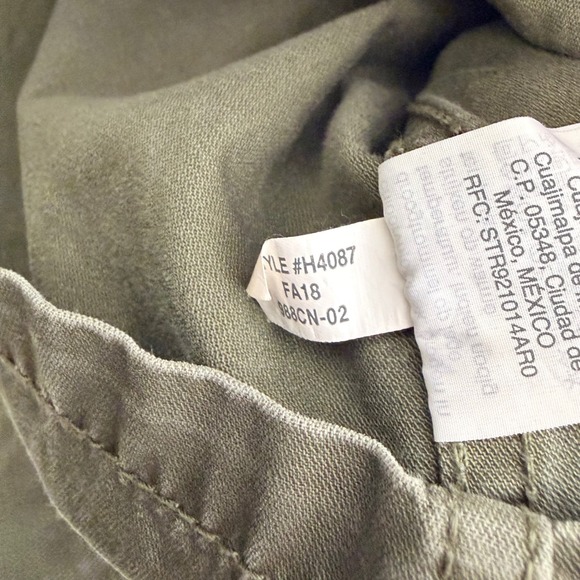 Madewell Surplus Jacket Utility Military Foliage GreenDrawstring Waist Small - Picture 4 of 7
